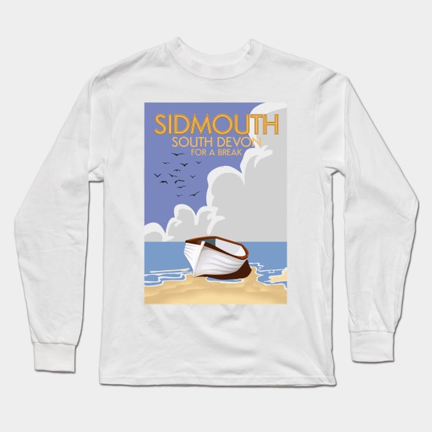 Sidmouth South Devonr Long Sleeve T-Shirt by nickemporium1